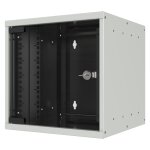 10" Wandgehäuse 9HE Tiefe 300mm 1-teilig RAL7035