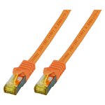 RJ45 Patchkabel Cat.6A S/FTP LSZH Cat.7 Rohkabel orange
