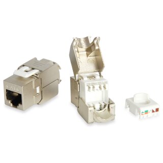 Keystone Jack geschirmt Cat6 LSA wzf.8Stk sil