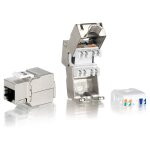 Keystone Jack geschirmt Cat6 LSA Prem. wzf 8Stk sil...