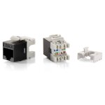 Keystone Jack ungeschirmt Cat6 LSA schlank 8Stk sw...