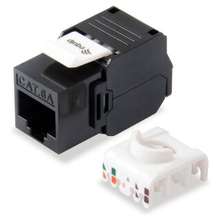 Keystone Jack ungeschirmt Cat6A LSA wzf.8Stk sw
