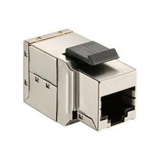 Keystone-Koppler geschirmt Cat6 2xRJ45 8Stk sil