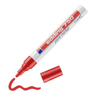 edding 750 Lackmarker 2.0 - 4.0 mm Rot