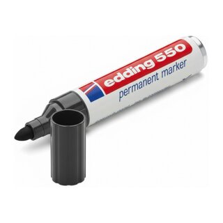 edding 550 Permanentmarker 3,0 - 4,0 mm - schwarz
