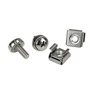 STARTECH.COM M5-Montageschrauben und Kfigmuttern fr Serverschrank / Rack - 100 St.