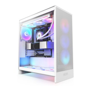 NZXT H7 FLOW RGB ALL White Glasf. CM-H72FW-R1