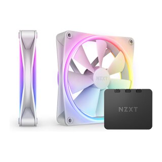 140mm NZXT F-Serie F140 RGB DUO Lüfter Twin White RF-D14DF-W1