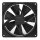 140mm NZXT F-Serie F140 RGB Lüfter Black RF-R14SF-B1