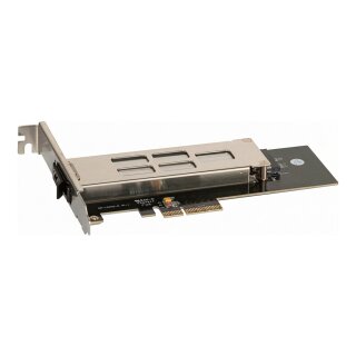 ICY BOX 1x M.2 PCIe NVMe zu PCIe x4 Steckplatz, Carriersystem, Low & Full-Profil, M.2 22 x 30/42/60/80