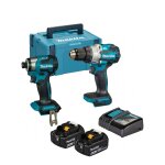 Akku-Kombo-Kit DLX2533TJ, Akku-Bohrschrauber DDF489Z +...