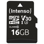 Z MicroSDHC 16GB Intenso UHS-I C10 90MB/S inkl. SD-Adapter