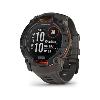 Garmin Instinct® 3 Solar 50mm black mit Silikon-Wechselarmband 26 mm