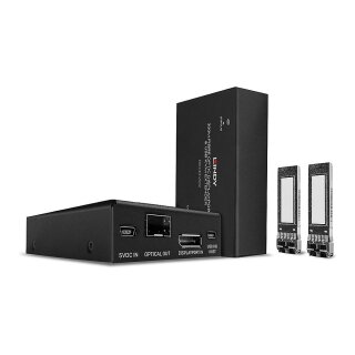LINDY 300m Fibre Optic DisplayPort 1.2 KVM Extender