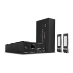LINDY 300m Fibre Optic DisplayPort 1.2 KVM Extender