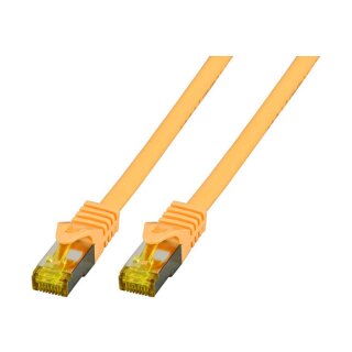 EFB RJ45 Patchk. S/FTP Cat.6A LSZH Cat.7 Rohk. 5.00m gelb