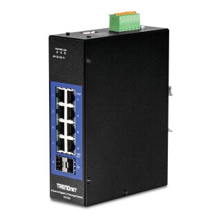 TRENDnet TI-G102i DIN-Rail Switch 10-Port Industrial Gigabit L2