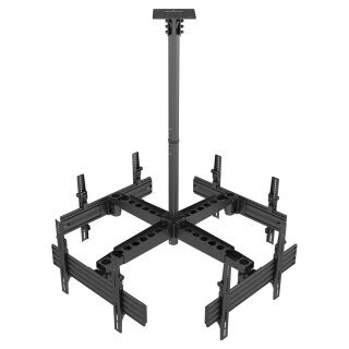 Equip Deckenhalterung 32"-65"/4TFT 30Kg Quad-Screen sw lite Retail (Speditionsversand)