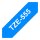 BROTHER P-Touch TZE-555 weiss auf hard blau 24mm
