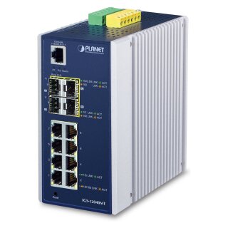 Planet IGS-12040MT 8-Port Industrial Managed Switch