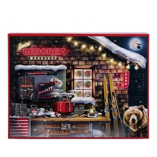 red Adventskalender 2025 (schwarz/rot, 51-teilig, 1/4")