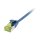 Synergy21 Patchkabel RJ45, CAT6A 500Mhz, 1,0m, blau, U/FTP, slimline rund d=3,8mm, TPE/LSZH(Superflex), AWG32, mit CAT7 Rohkabel,