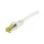 Synergy21 Patchkabel RJ45, CAT6A 500Mhz, 5m, weiss, S-STP(S/FTP), TPE/LSZH(Ultraflex), AWG26, mit CAT7 Rohkabel,