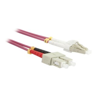 Synergy21 LWL-2-Faser-Patchk. 2mtr.LC-SC, 50/125um,OM4, AD=3mm,