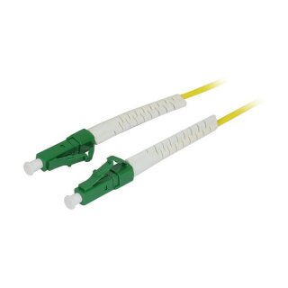 Synergy21 LWL-1-Faser-Patchk. 10mtr.LC(APC)-LC(APC), 9/125u, OS2, G657A2, AD=2mm, flexible Knickschutztülle