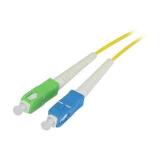 Synergy21 LWL-1-Faser-Patchk. 1,0mtr.SC-SC(APC), 9/125u, OS2, G657A2, AD=2mm, flexible Knickschutztülle