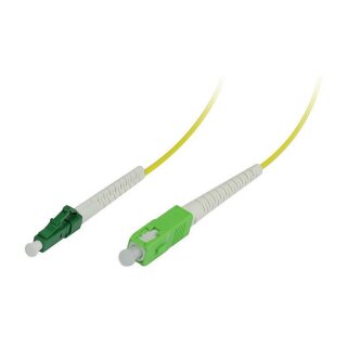 Synergy21 LWL-1-Faser-Patchk. 5mtr.LC(APC)-SC(APC), 9/125u, OS2, G657.A2, AD=2mm, flexible Knickschutztülle