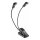 K&M 12243 Notenpultleuchte Double LED FlexLight