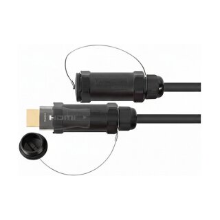 Python AOC Hybrid High-Speed HDMI® 2.0b stahlarmiert 4K @60Hz schwarz 30m