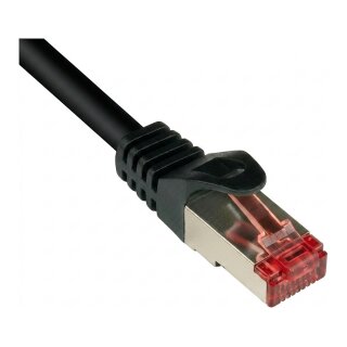 Python RNS Patchkabel Cat.6 S/FTP PiMF PVC 250MHz OFC 0,5m schwarz