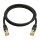 Python Patchkabel mit Cat.7 Rohkabel S/FTP PiMF halogenfrei 0,25m schwarz