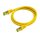 Python Patchkabel mit Cat.7 Rohkabel S/FTP PiMF halogenfrei 0,25m gelb