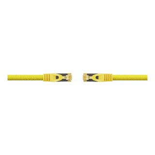 Python Patchkabel mit Cat.7 Rohkabel S/FTP PiMF halogenfrei 1,5m gelb