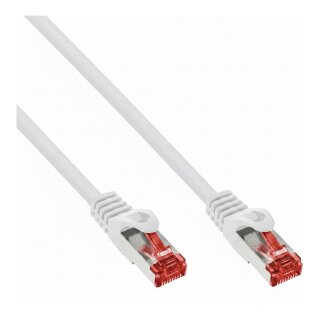 Python Cat.6 Patchkabel mit Nylongeflecht weiß 10m