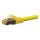 Python Patchkabel m. Cat.7 Rohkabel Nylongefl. gelb 0,5m