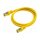 Python Patchkabel m. Cat.7 Rohkabel Nylongefl. gelb 2m