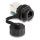 Delock Kabelverbinder RJ12 Buchse zu RJ12 Buchse zum Einbau mit Verschlusskappe IP68 staub- und wasserdicht schwarz