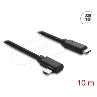 Aktives Optisches Kabel USB 10 Gbps USB Type-C™ Stecker zu Stecker gewinkelt 10 m