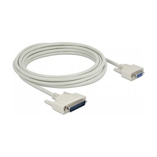 Serielles Kabel D-Sub 25 Stecker zu D-Sub 9 Buchse 5 m
