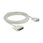 Serielles Kabel D-Sub 25 Stecker zu D-Sub 9 Buchse 5 m