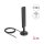 5G LTE Antenne SMA Stecker 3 dBi omnidirektional mit Anschlusskabel RG-174 3 m mit Kippgelenk mit magnetischem Standfuß schwarz