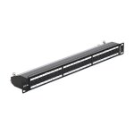 Delock 19? Patchpanel 24 Port Cat.6A schwarz