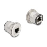 RJ45 Einbaubuchse Kupplung Cat.6 STP Aluminium