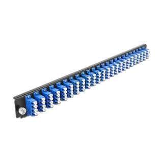 19? LWL Spleißbox Frontblende 24 Port LC Quad blau