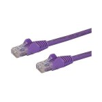 StarTech 3 m Purple Cat6 Patch Cable with Snagless RJ45...