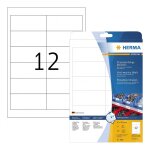 HERMA Etik. strapazierf. A4 weiß 97x42,3 mm Folie...